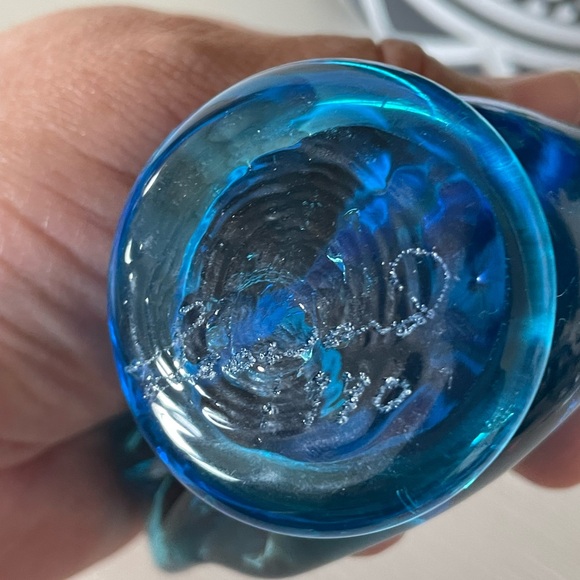 Vintage light blue Bluebird Of Happiness Glass Bird Leo Ward 1992 - Picture 2 of 8